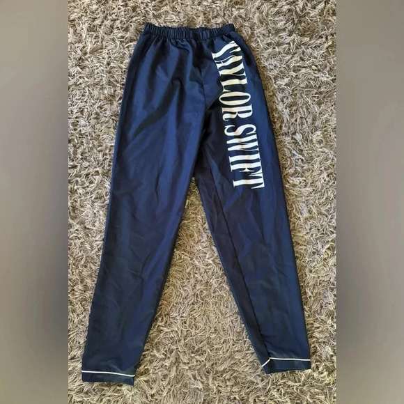 Taylor Swift Eras Tour Lightweight Navy Blue Pants Women Size Small - Picture 2 of 6